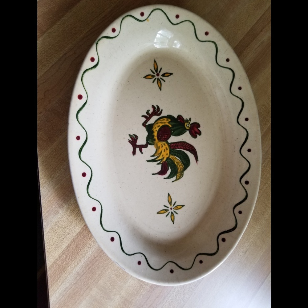 Metlox Poppy Trail collection platter